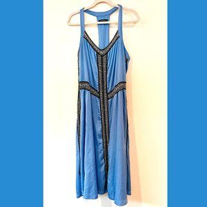 Nanette Lepore Blue Satin Racerback Dress